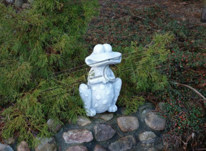 Garten Dekoration Frosch Terrasse Stein Figur Figuren Statue Dekorative